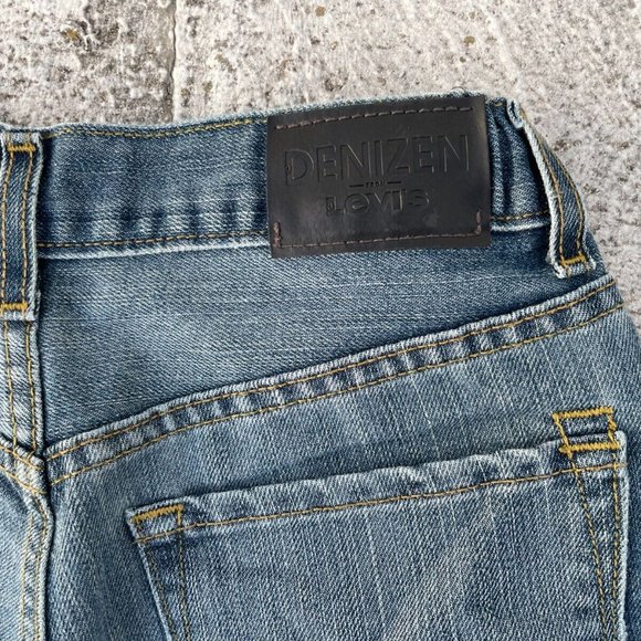 Levi's 218 Women Jeans Blue Denim Slim Straight Fit Jeans Size 16R Denizen - Picture 7 of 10